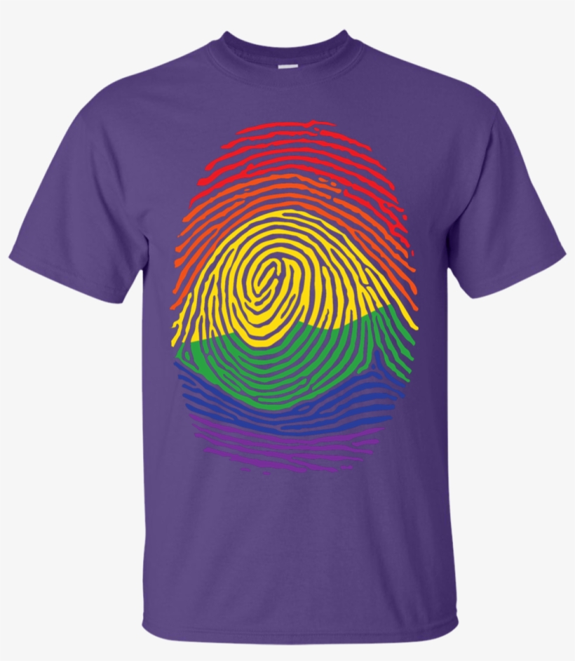 Gay Pride Thumb Print Shirt - T-shirt, transparent png download