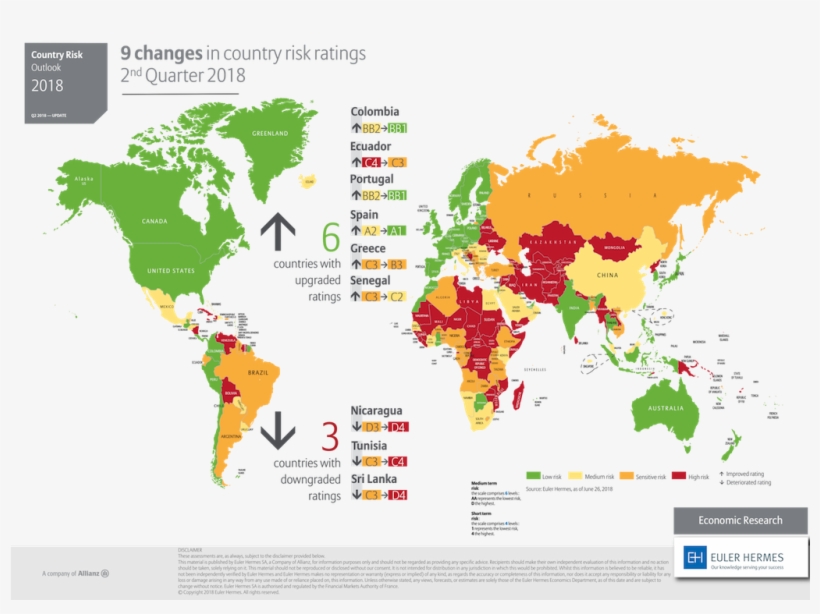 Euler Hermes Country Risk Ratings 2018, transparent png download