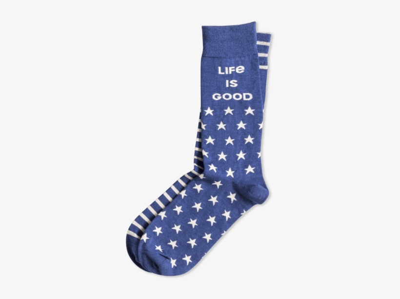 Men's Stars & Stripes Crew Socks - Sock, transparent png download