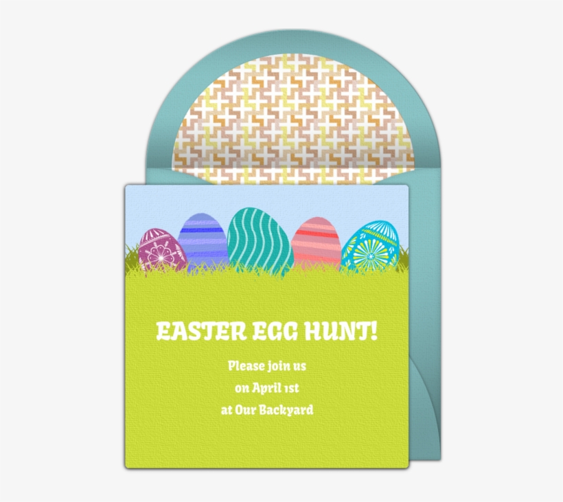 Easter Egg Hunt Online Invitation - Easter, transparent png download