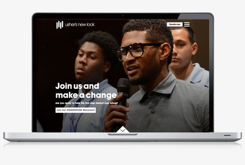 Usher's New Look - Led-backlit Lcd Display, transparent png download