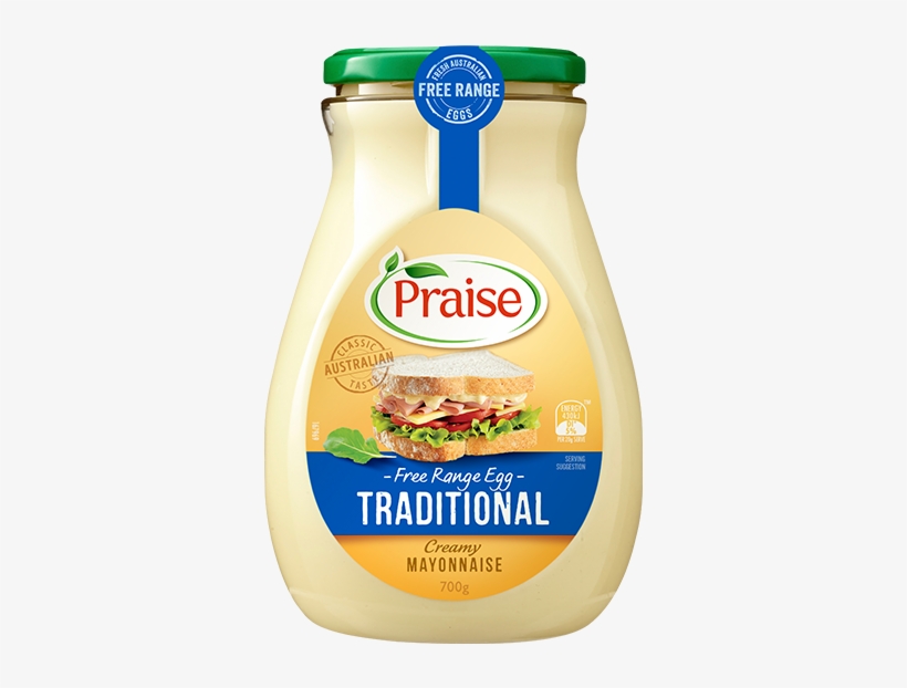 Praise Traditional Creamy Mayonnaise 700g - Praise, transparent png download