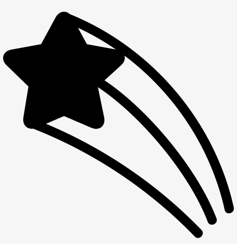 Shooting Star Comments - Icon, transparent png download