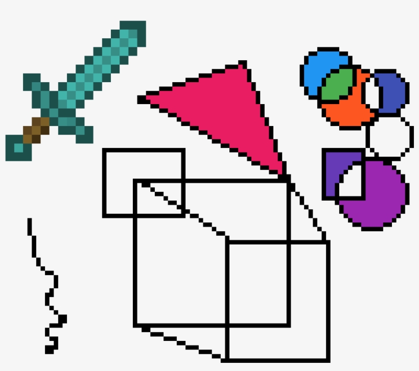 Ensayo Con Figuras Geométricas - Diamond Sword, transparent png download