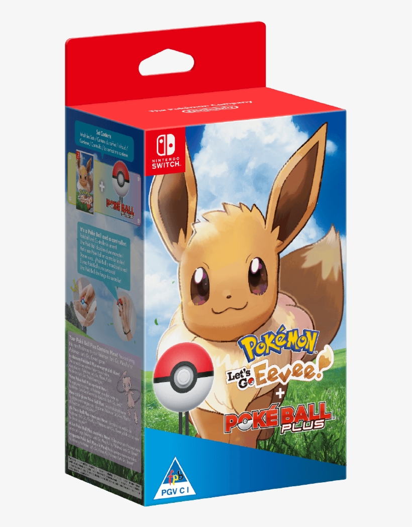 Pokemon Lets Go Eevee Pokeball, transparent png download