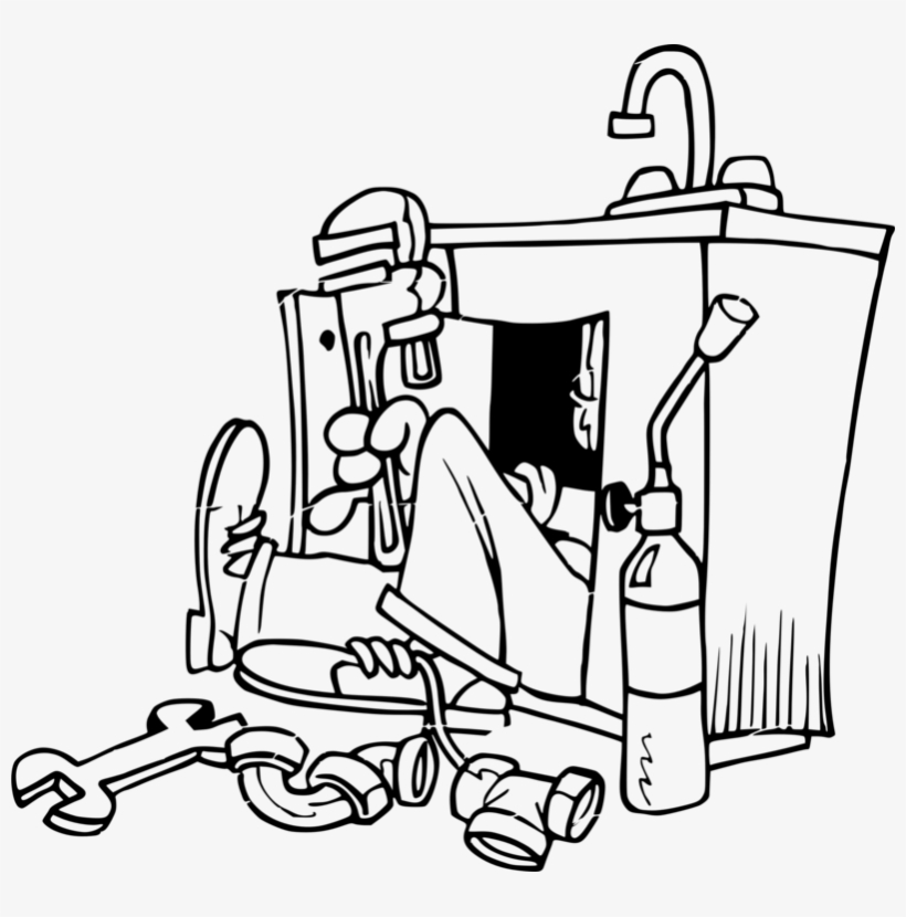 801 X 750 2 - Plumber Clip Art Black And White, transparent png download