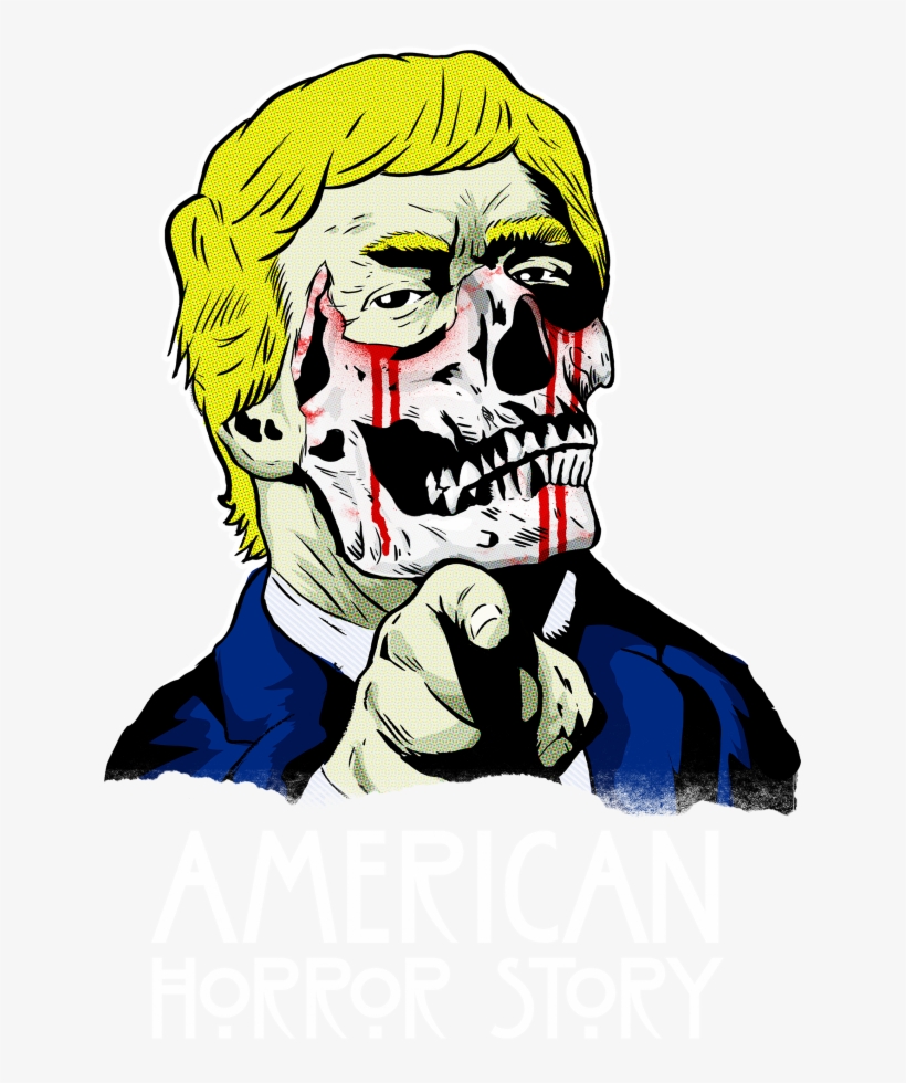 498 170120 092941 Donald Trump American Horror Story - Illustration, transparent png download