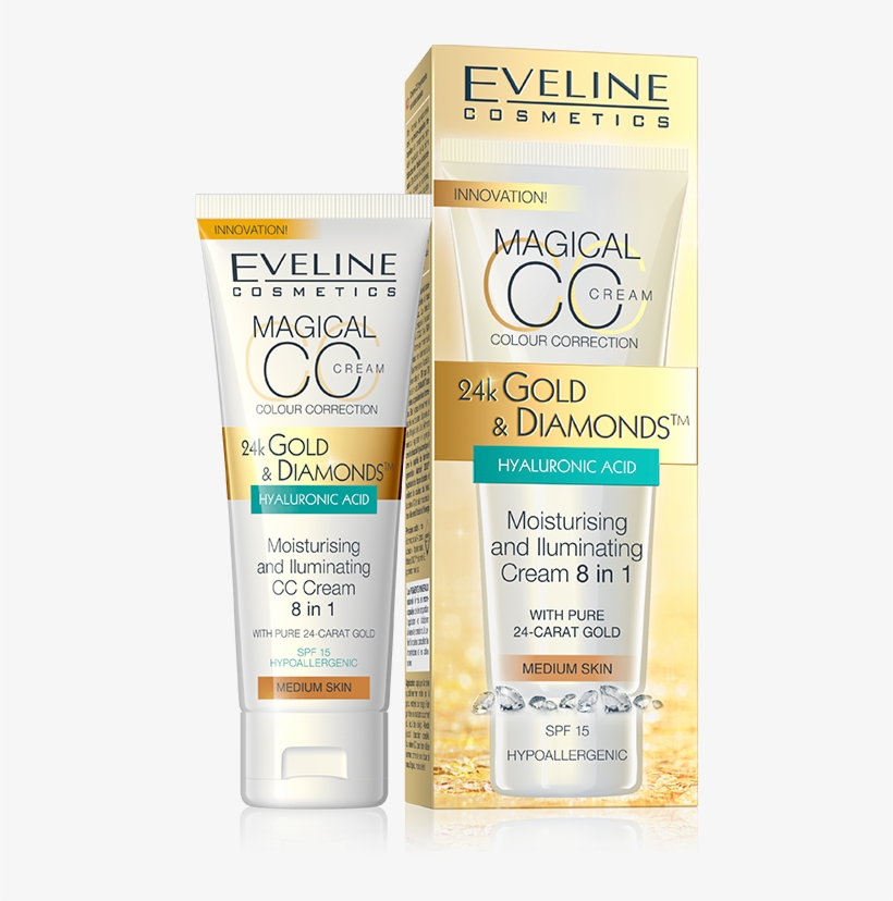 Eveline Moisturising And Iluminating Cc Cream 8 In - Eveline Magical Cc, transparent png download