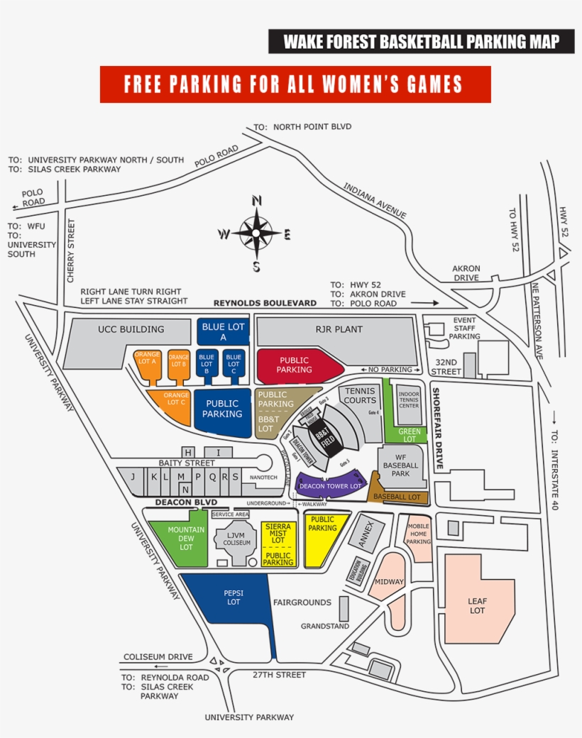 Women's Baksetball Parking Map - Floor Plan, transparent png download