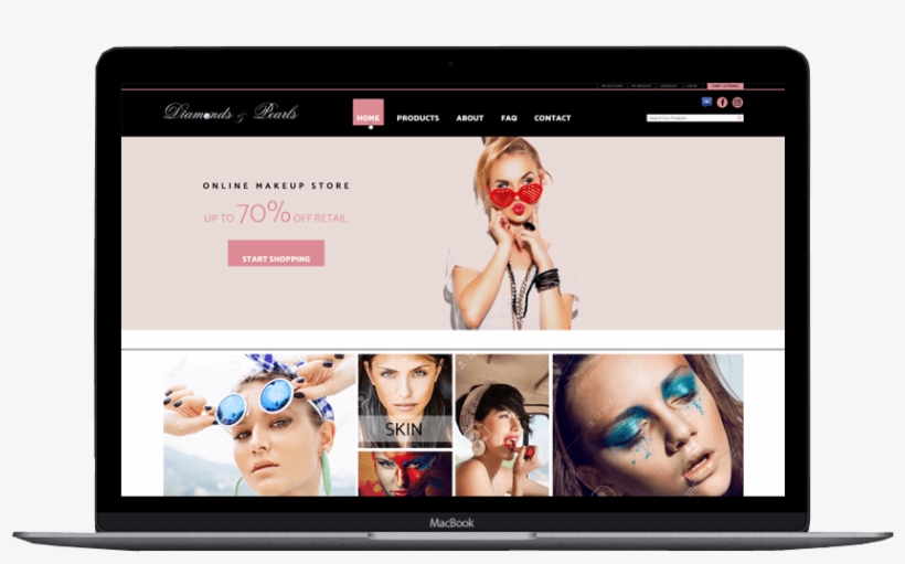 Diamonds Pearls Custom Shopify Theme - Led-backlit Lcd Display, transparent png download