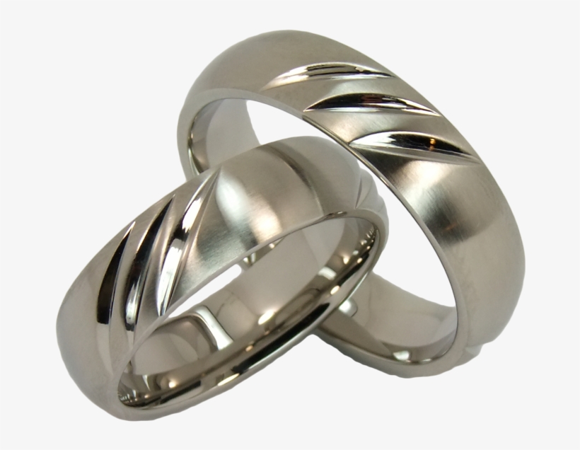 2 Friendship Rings Wedding Rings Couple Rings With - Titanium Ring, transparent png download