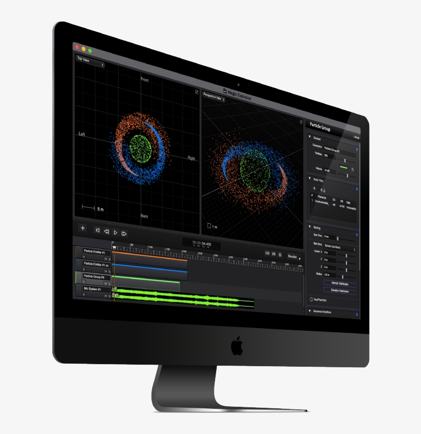 Sound Particles - Led-backlit Lcd Display, transparent png download