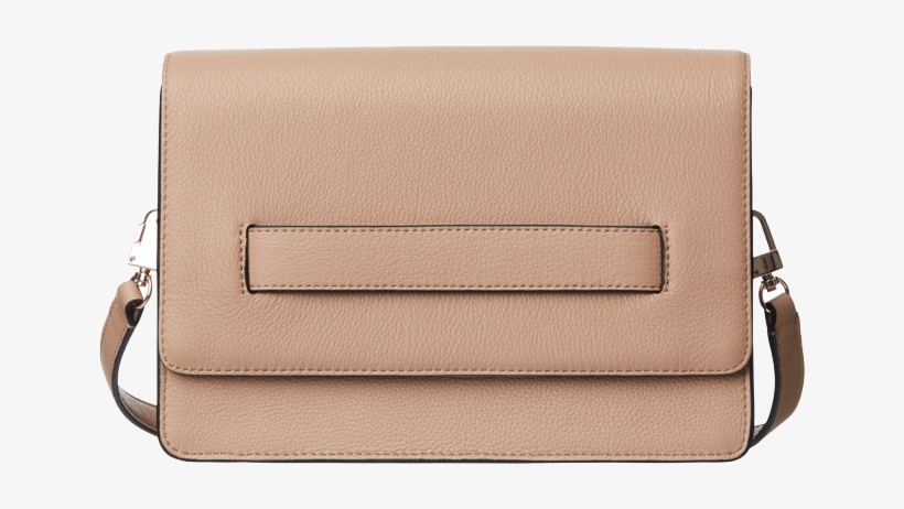 Beige Leather Bag - Wallet, transparent png download
