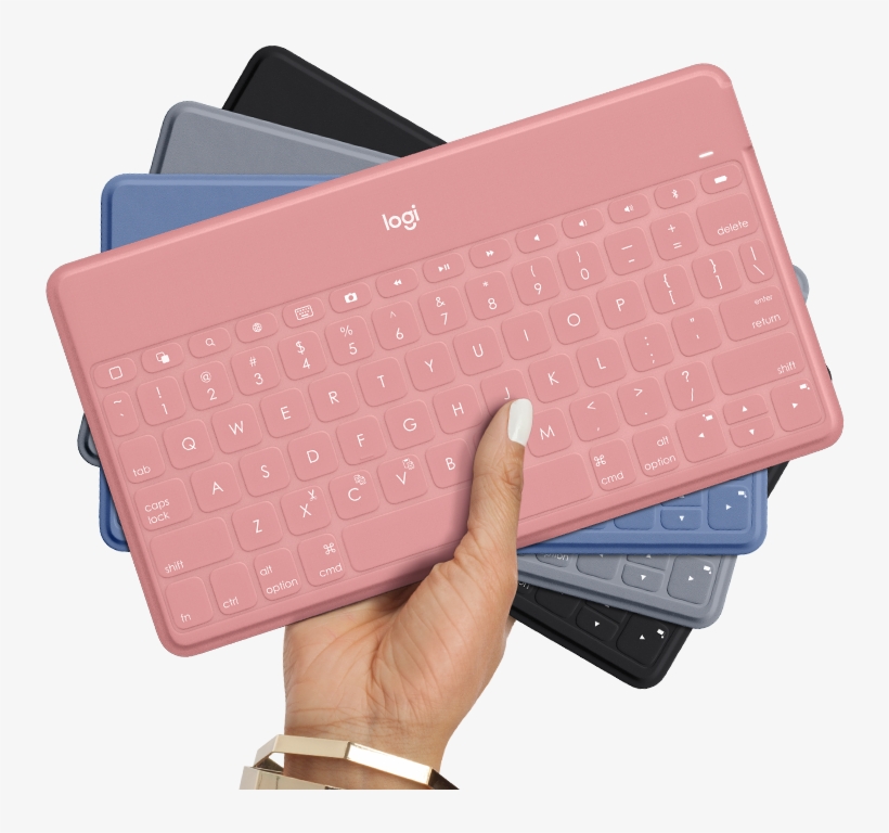 Type It Out In Style - Logitech Keys To Go Pink, transparent png download