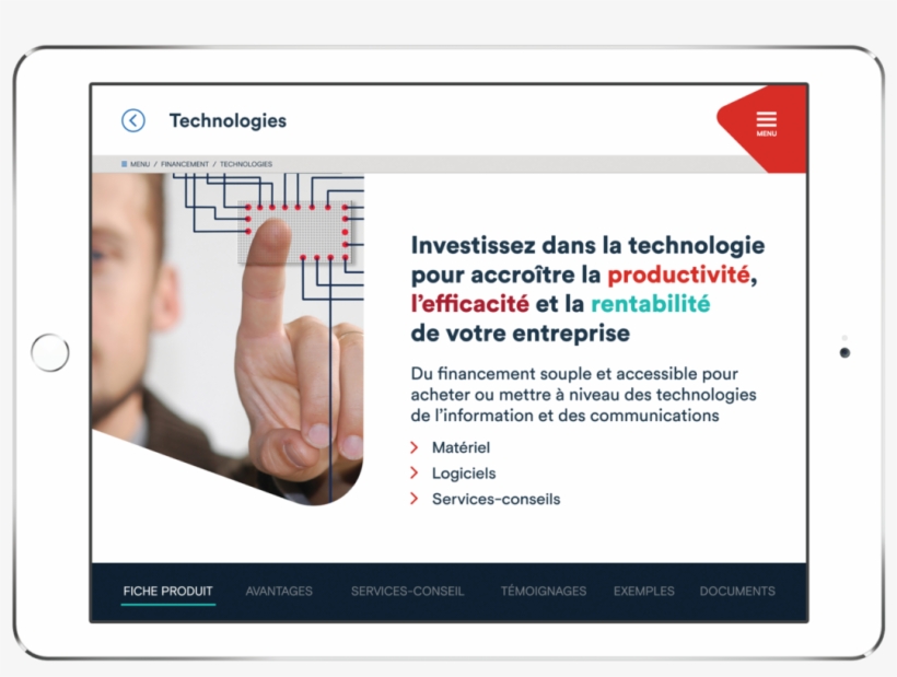 Ipad Bdc Fr - Web Page, transparent png download