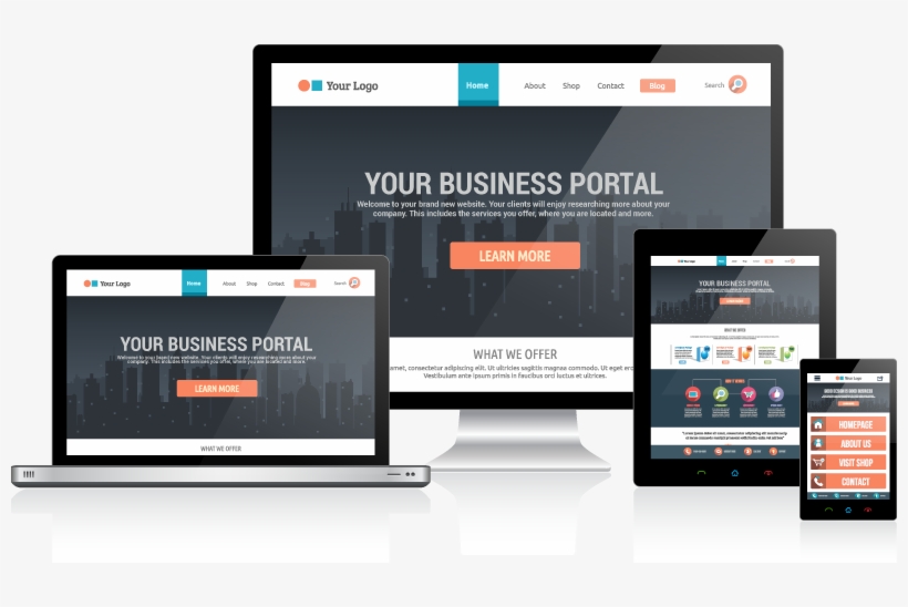 Web - Package Design Template Website, transparent png download