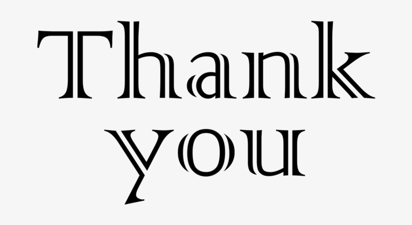 Thank You Png, Download Png Image With Transparent - Calligraphy, transparent png download