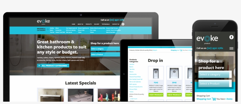 Evoke Productsresponsive Online Store For Bathroom, transparent png download