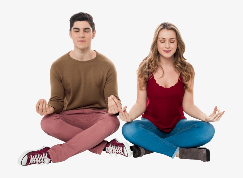 Download Love Couple Png Images Background - Couple Sitting Together Png, transparent png download