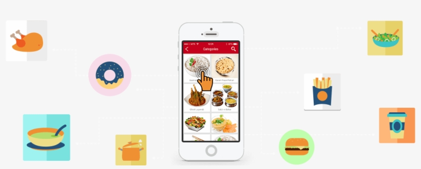 Order Image - Food App Mobile Png, transparent png download