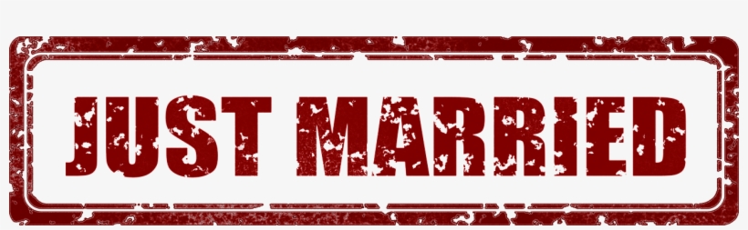 Stamp Wedding Marriage Married Fresh Love - Timbro Just Married Png, transparent png download