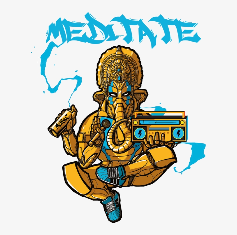 Ganesh Trance Women's Printed Tank - Hip Hop Ganesh, transparent png download