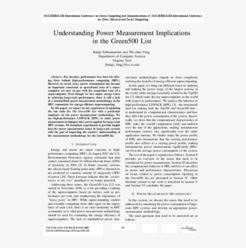 Balaji Power Meas Green500 Greencom10 - Broadcast On Genocide, Page 1, transparent png download