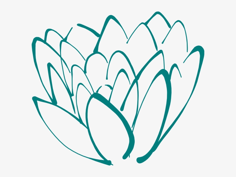 How To Set Use Teal Lotus Clipart, transparent png download