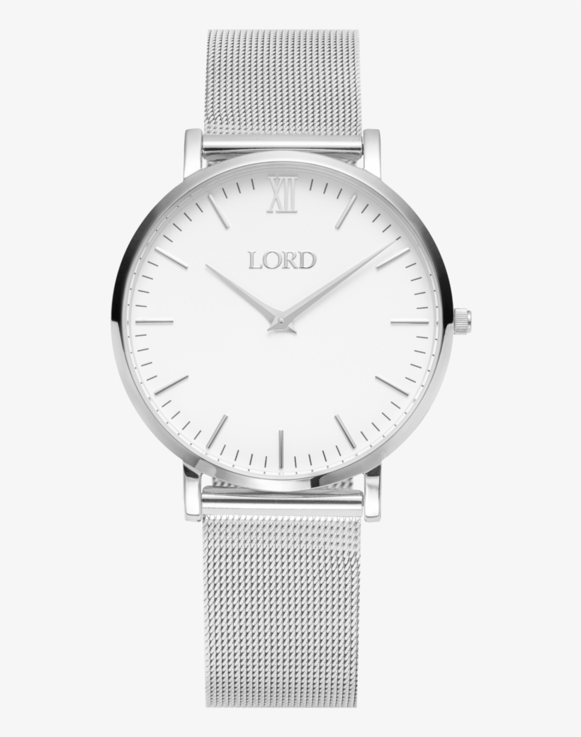 Classic Silver Ladies Stainless Steel Watch - Watch, transparent png download