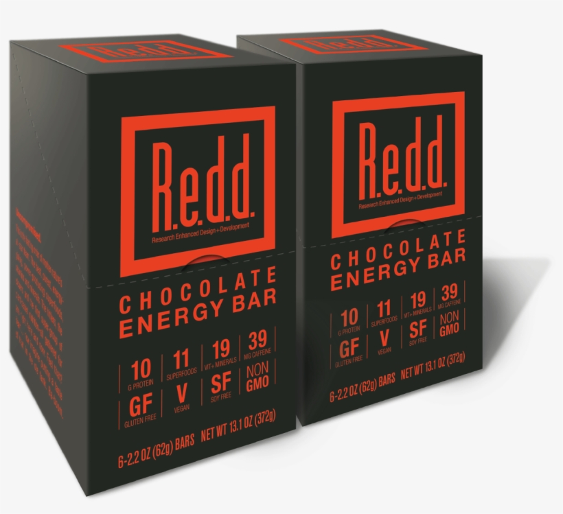 Redd Chocolate Energy Bar - Box, transparent png download