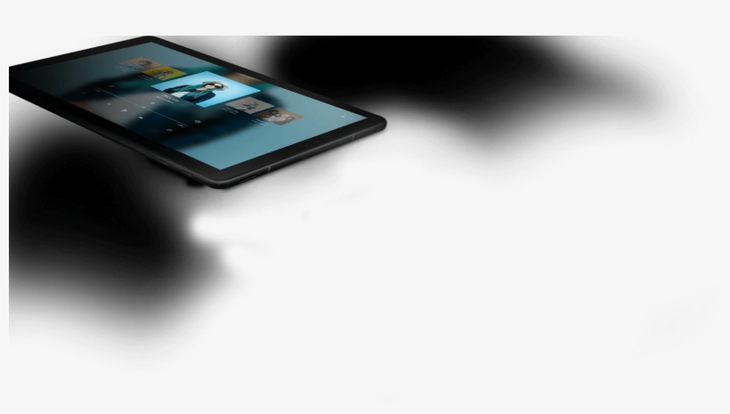 Front And Back Views Of Two Galaxy Tab S4 Devices Showing - Smartphone, transparent png download