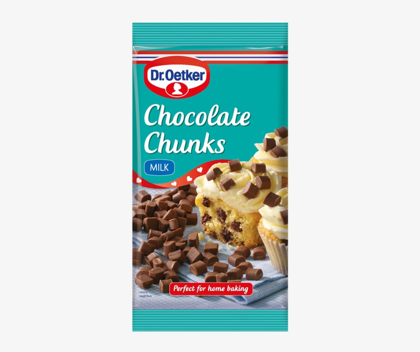 Oetker Milk Chocolate Chunks Have A Rich, Creamy Flavour - Dr Oetker Chocolate Chunks, transparent png download