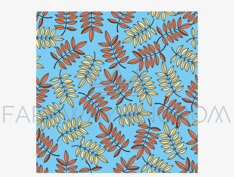 Autumn Leaf Fall Season Vector Illustration Seamless - Motif, transparent png download