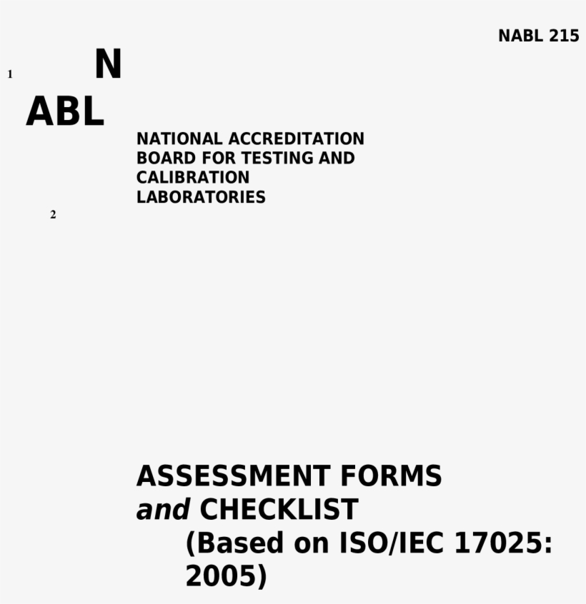 Directory Of Accredited Organizations Isoiec 17025 - Document, transparent png download