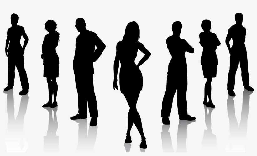 Ahsneedle - Silhouette People, transparent png download