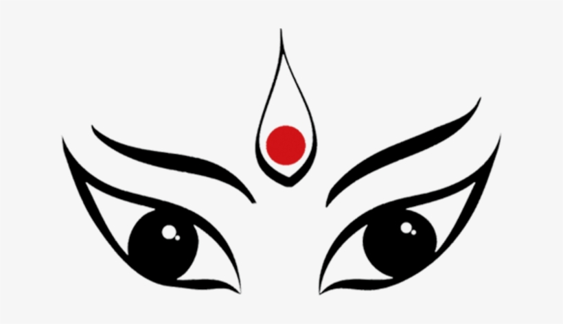 Buy Tickets For Navrangi Navratri 2016 At Brent Civic - Face Of Durga Maa Drawing, transparent png download