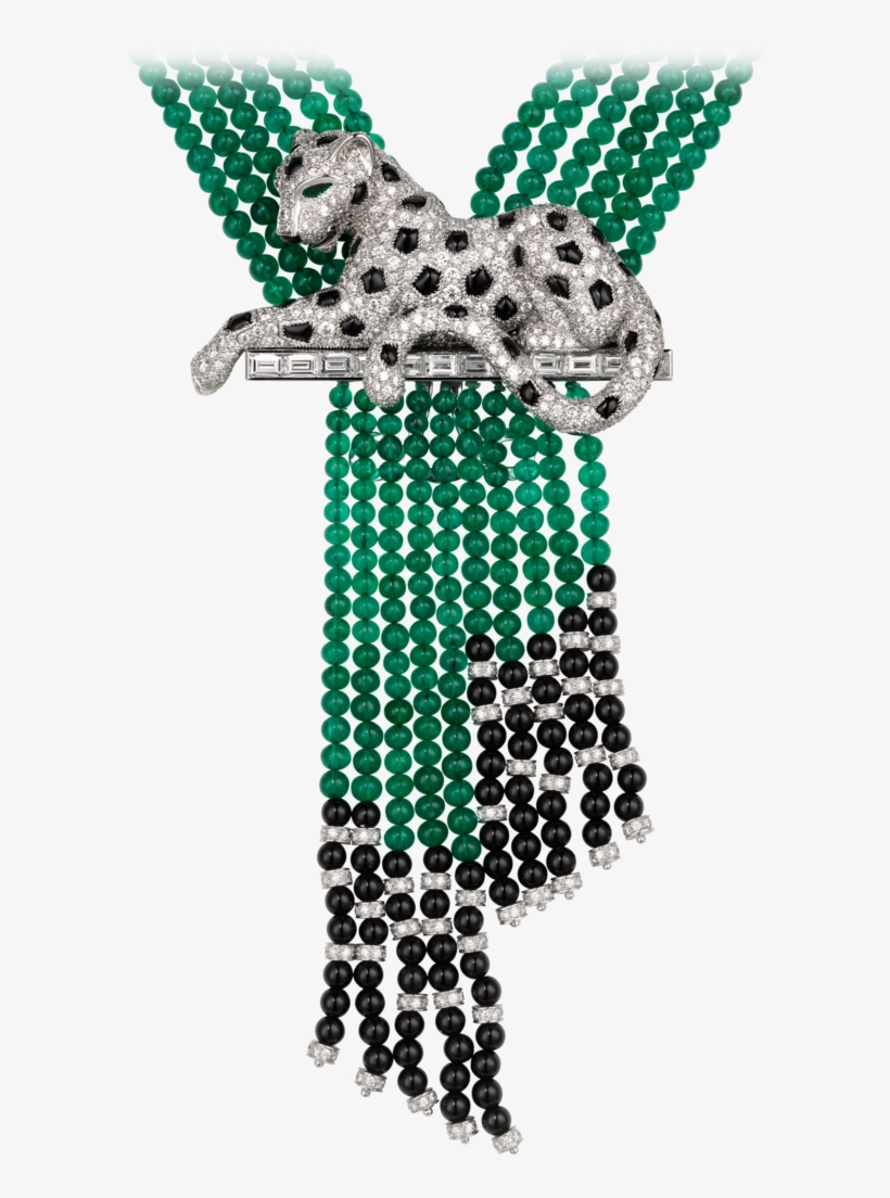 Panthère De Cartier High Jewelry Necklace Platinum, - Cartier Panthère High Jewellery, transparent png download