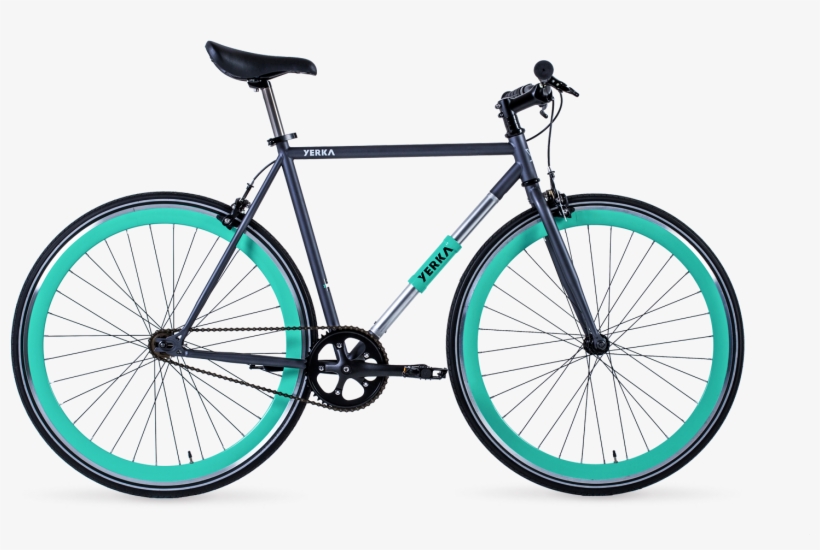 Yk Shop Bike-cyan 01 Copia - 6ku Fixie Bike, transparent png download