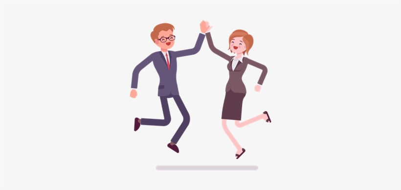 Brisk Support Can Help Your Bussiness Grow - High Five, transparent png download