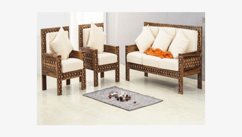 Sheesham Wood Sofa - Coffee Table, transparent png download