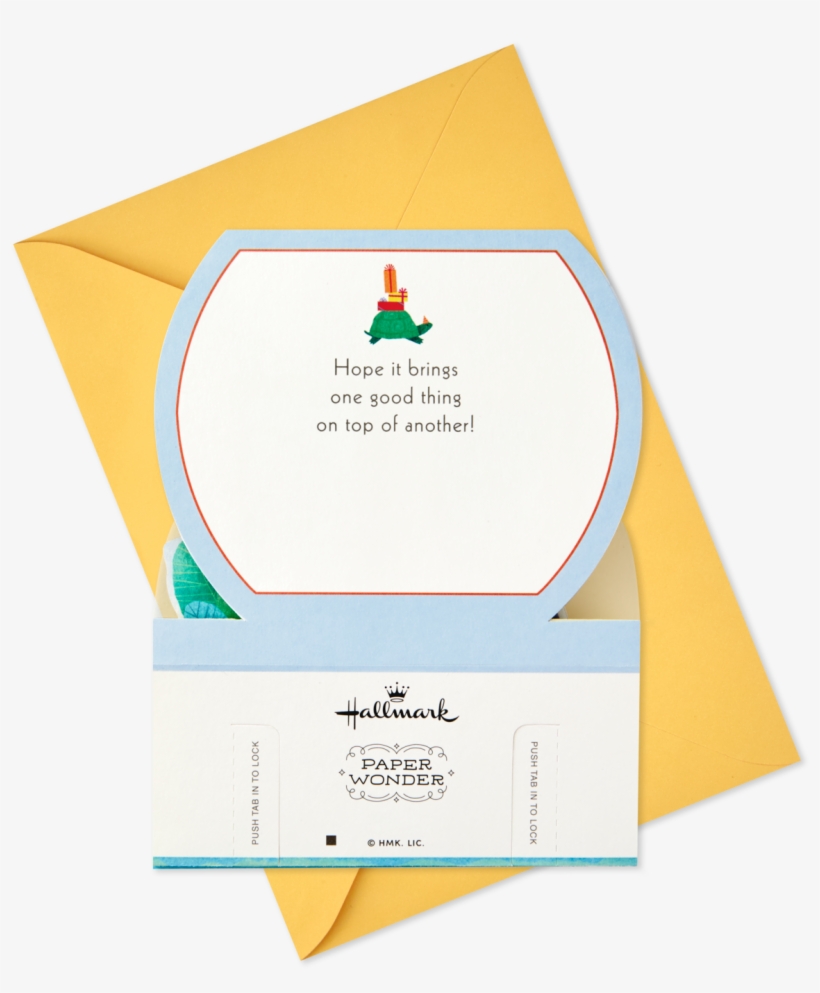 Turtle Aquarium Pop Up Birthday Card - Paper, transparent png download