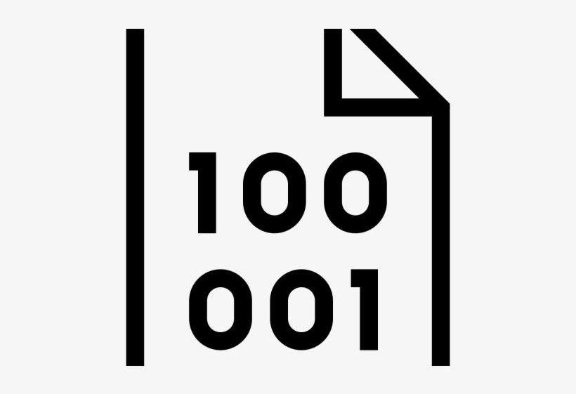 Binary Clipart Fingerprint - Signage, transparent png download