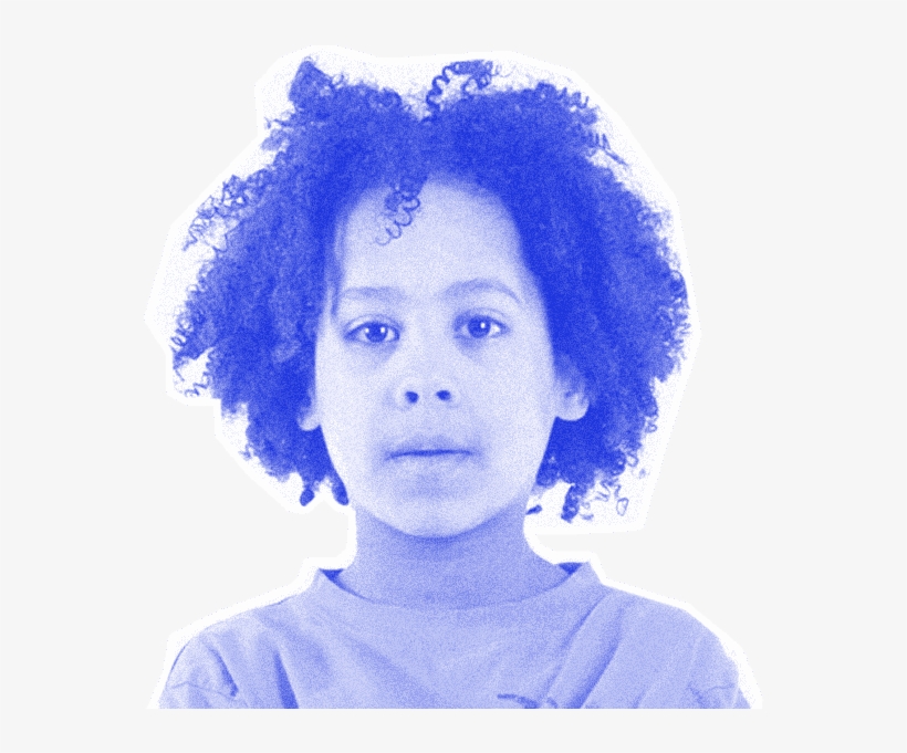R233 Boy Afro Blue 600px - Afro, transparent png download