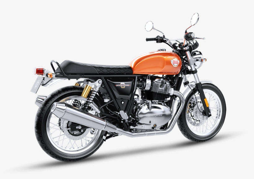 Orange Crush Rear 3-quarter - Royal Enfield Interceptor 650, transparent png download