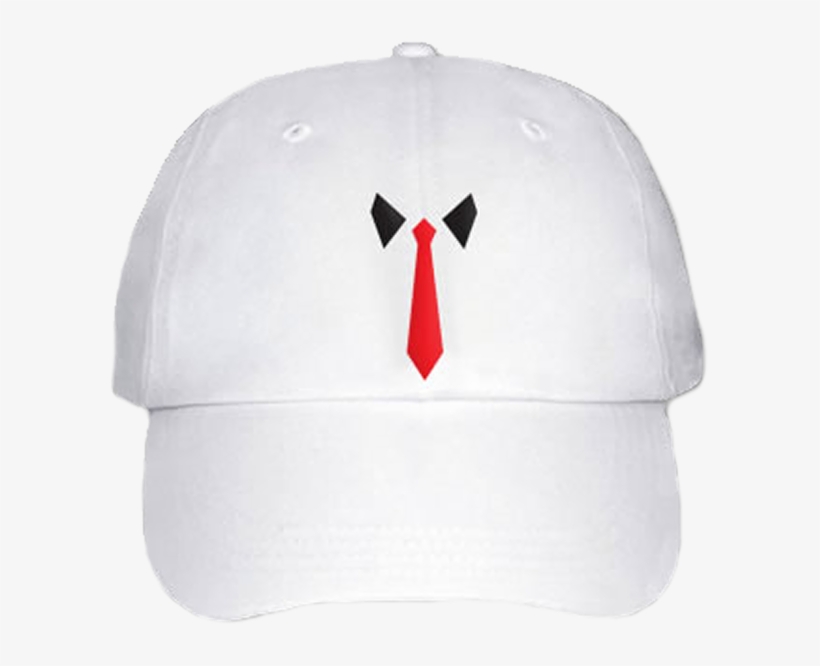 Caps White Red Tie - Baseball Cap, transparent png download