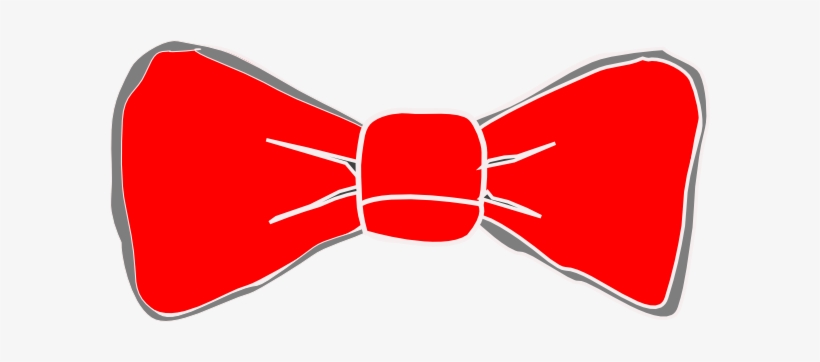 Red Bow Clip Art At Clker - Red Bow Tie Clipart, transparent png download