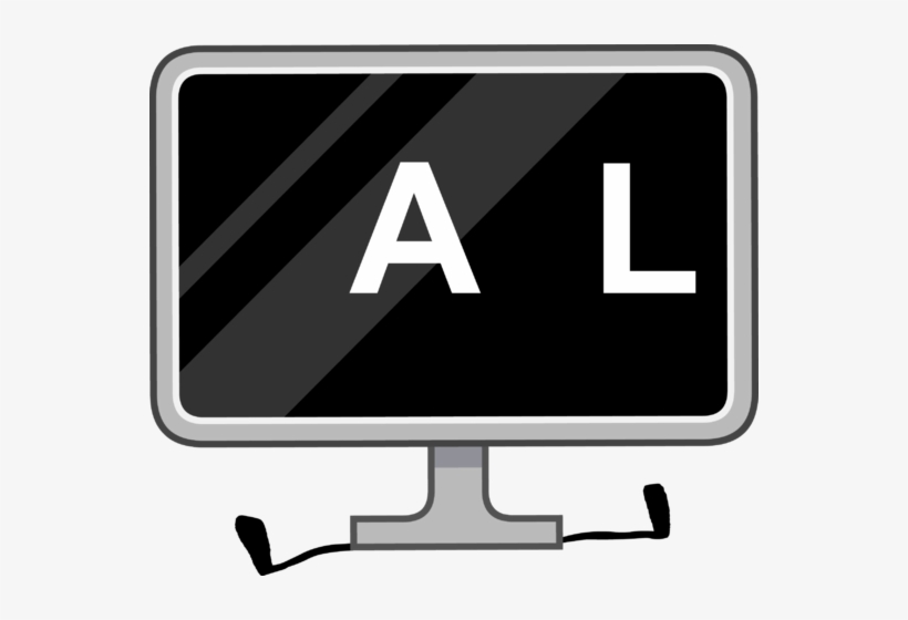 Tv But With The Letters - Led-backlit Lcd Display, transparent png download