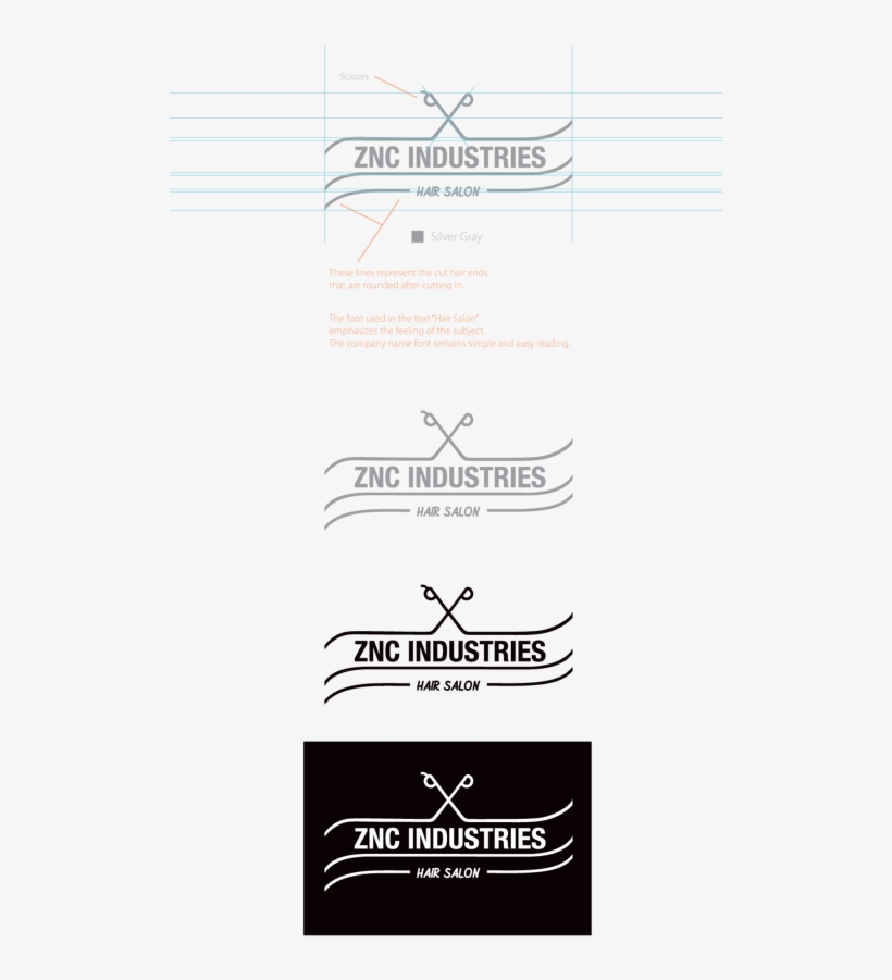 Hair Salon Logo By Vasil Ivanov, Via Behance - Paper, transparent png download