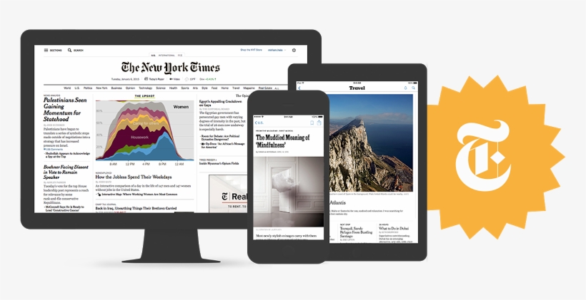 The New York Times Subscriptions - New York Times Offline Page, transparent png download