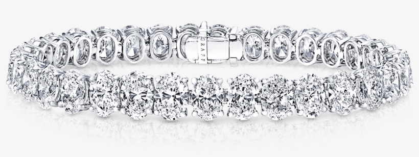 A Classic Graff Oval Shape Diamond Bracelet, transparent png download